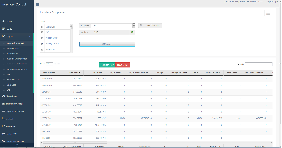Inventory System